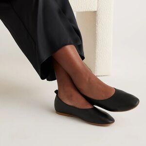 NEW Quince Italian cow leather glove ballet flats women’s 9 luxury comfort shoes